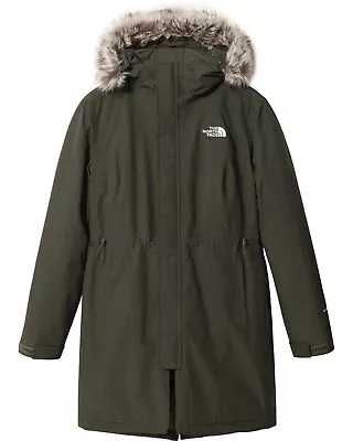 The North Face Women's Recycled Zaneck Parka Jacket / New Taupe Green / Rrp £290 • £147