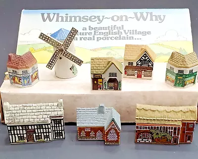 Vintage Wade Whimsey On Why Miniture Porcelain English Village Complete Set # 2 • $65