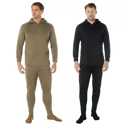 Extreme Cold Weather Long John Underwear W/ Zipper Collar - Super Warm & Durable • $27.99