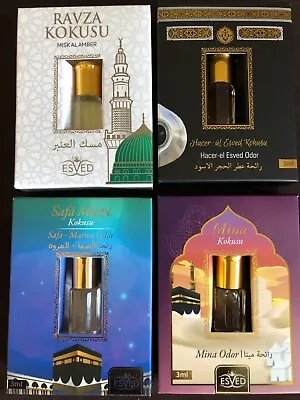 Makkah And Madinah Odor Oil Attar Arabic Perfume High Quality 3ml ( 4 Pieces) • $33.99