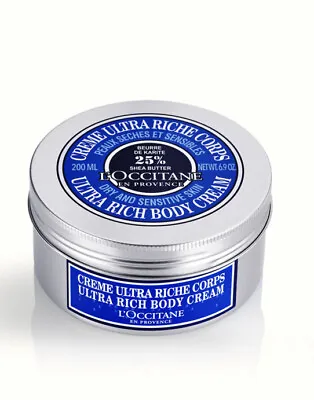 L'Occitane 25% Shea Butter Ultra Rich Body Cream Dry And Sensitive Skin 6.9oz • $37.98