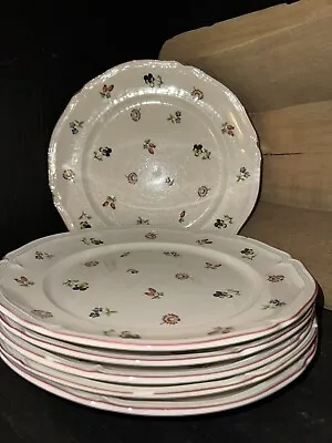 Villeroy & Boch Petite Fleur 10 1/4  Dinner Plates (6) Fair Condition • $49.99