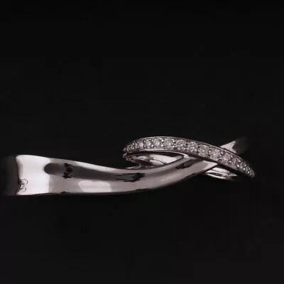 Georg Jensen Sterling Ring # 618C. Marcia Double Ring. Diamonds. Vivianna Torun • $749