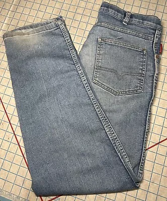Vintage Mustang Jean's Mens 32x29 Actual Straight Leg Western Jeans Light Wash • $21.99