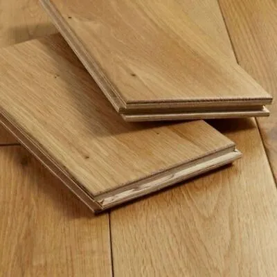 £0.99 • Buy £35 Sqm Engineered Natural Oiled Oak Wooden Floor 14 X 150 (mm) SAMPLE 