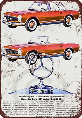 1964 Mercedes Benz Vintage Look Reproduction Metal Sign 8 X 12 • $21.95