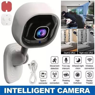 HD 1080P Wireless WiFi CCTV Indoor Outdoor Mini IP Camera Home Security Cam • £13.19