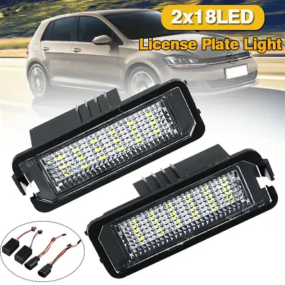 $11.97 • Buy LED License Number Plate Lights For VW Golf MK4 MK5 MK6 Passat Polo Eos Scirocco