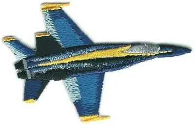 3  X 2  F-18 Blue Yellow F18 Angels Top View In Flight Embroidered Patch • $4.99