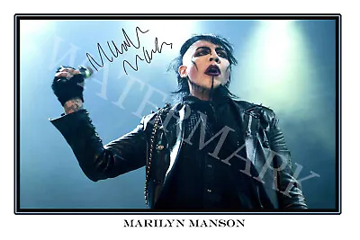 Marilyn Manson Signed 12x18 Inch Photograph Poster - Antichrist Superstar • $28.95