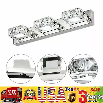 Modern Bathroom LED Crystal Mirror Light Wall Lamp Fixture Toilet Vanity Lamps • $37.05