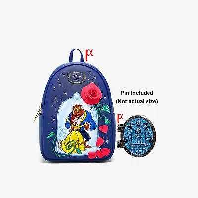 Her Universe Disney Beauty And The Beast Rose Mini Backpack & Coin Purse & Pin • $194.99