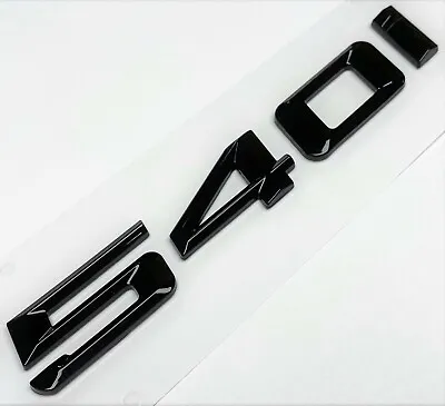 BLACK 540i FIT BMW 540 REAR TRUNK NAMEPLATE EMBLEM BADGE NUMBERS DECAL NAME • $12.99