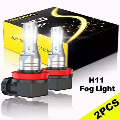 For Toyota Highlander 2008-2019 2x H11 LED Fog Light Bulb 6000K Super Bright 80W • $13.99