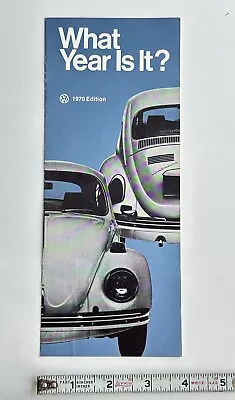 Vintage  1970 VW “ WHAT YEARIS IT “ DEALER SALES BROCHURE  ORIGINAL • $24.95