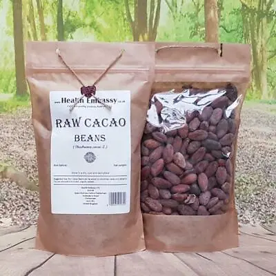 Raw Cacao Beans / Theobroma Cacao L / Health Embassy • £11.99