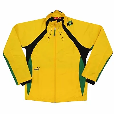 Official PUMA Jamaica Storm Rain Jacket Jamaica Windbreaker Jacket Zip & Pockets • £34.99