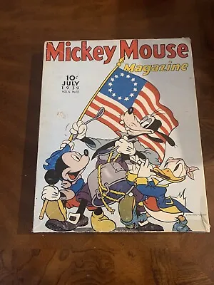 Vintage 1939 Mickey Mouse Magazine Spirit Of 76’ Puzzle In Great Shape • $9.99