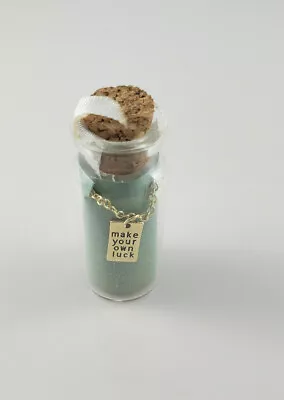 Make Your Own Luck Message In A Bottle 14K Gold-dipped 16-18  Necklace • $12.99