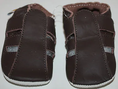 $23.99 • Buy Ministar Designs By Bobux Brown Baby Shoes Size Small 0-6 Months NIP