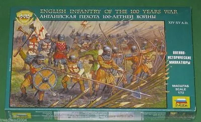 £14.99 • Buy 1:72 Scale ENGLISH INFANTRY 100 Years War Zvezda 8060