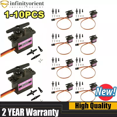 1-10X Metal Gear High Speed 9g Micro Servo Digital MG90S For RC Helicopter Plane • £5.94