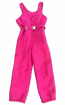 PROFILE Vintage Ski Suit Neon Pink Womens Size Large One Piece • $85