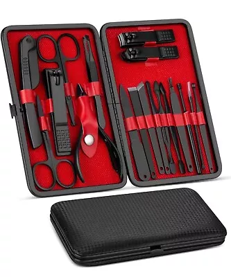 Manicure Set Pedicure Kit Nail Clippers Professional Grooming Kit Nail Tools • $13.99