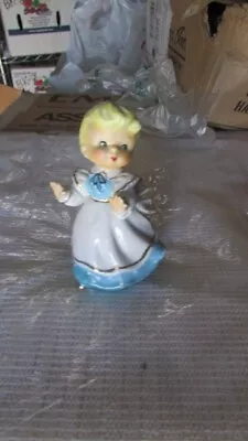 Vintage Lefton Girl Figurine Blue Dress • $9.99