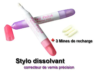 Pen Corrector Solvent Varnish Nail Cleaner Nail Art Manicure + 3 Tipps • $10.58