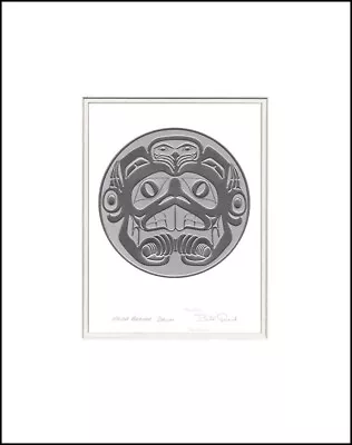  Silver  HAIDA BEAVER DRUM By Bill Reid -  11  X 14  Matted Art Print • $27.88