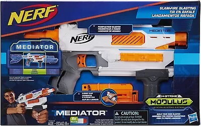$69.90 • Buy Nerf Mediator N-Strike Modulus Elite Slam Fire 6 Darts Blaster Clip Toy Gun