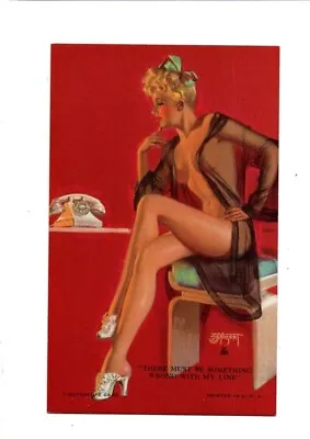 1945 Artist Pin-up Girls Mutoscope Cards Ms242 There Must Be Something Wrong Gga • $9.99