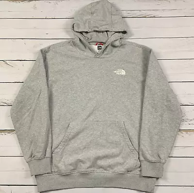 The North Face Hoodie Mens Large Gray Embroidered Logo Trail Pullover Sweatshirt • $29.99