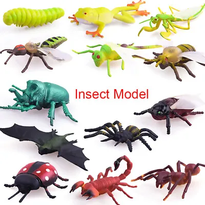 £5.69 • Buy 12Pcs Insect Model Figure Toys For Children Assorted Bugs PVC Educational Toy