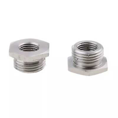 Steel Adapters Reduce 02 O2 Sensor Ports Bungs 18MM To 12MM Fits For Harley Plug • $9.99