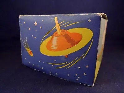 Vintage Toy Game Space Spinning Top Boxed The Bolide Disc 50's Flying Saucer • $380