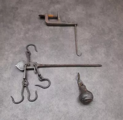 £30 • Buy Antique Butchers Scales Steel Yard Scales 
