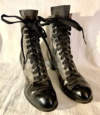 $73 • Buy Antique Roberts, Johnson & Rand Star Brand Victorian Steam Punk Leather Boots