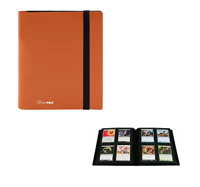 Ultra Pro Eclipse 4 Pocket PRO BINDER PUMPKIN ORANGE Holds 160 Gaming Cards • $10.99