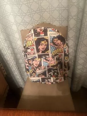 Loungefly Vintage Design Wonder Woman Cosplay Comic Strip Large Backpack New • £96.50