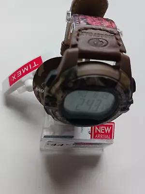 Timex TW4B19500 Expedition Mossy Oak Fabric/Leather Digital Watch IndigloDate • $32