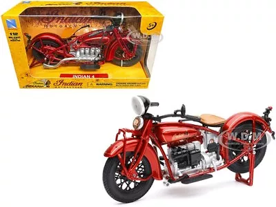 1930 Indian 4 Red 1/12 Diecast Motorcycle Model By New Ray 58223 • $13.99