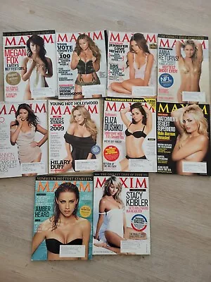 Maxim Magazine Lot (16) Megan Fox Hilary Duff Hills Audrina Jennifer Hewitt • $0.01