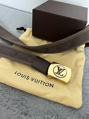 Louis Vuitton Belt 80 Brown 100% Authentic • £275