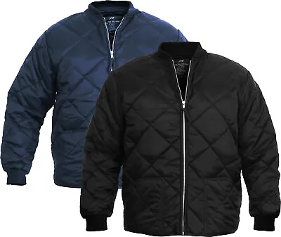 Classic Diamond Quilted Nylon Jacket Water Resistant High Quality Fashion Coat • $63.99