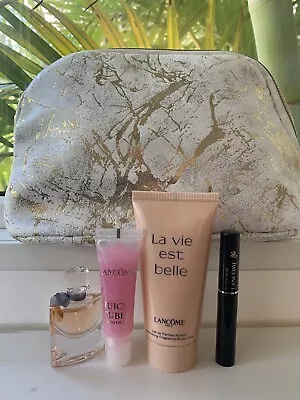 Lancome La Vie Est Belle Eau De Parfum Splash Body Lotion Makeup Set • $27