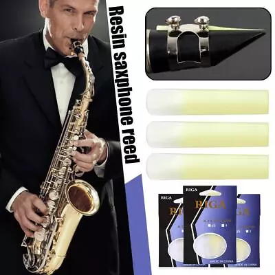 $5.35 • Buy Alto Saxophone Reeds Sax Parts Accessories Synthetic Resin Pack Of 3 L4G1