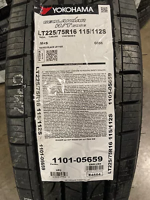 1 New LT 225 75 16 LRE 10 Ply Yokohama Geolandar H/T G056 Tire • $195.99