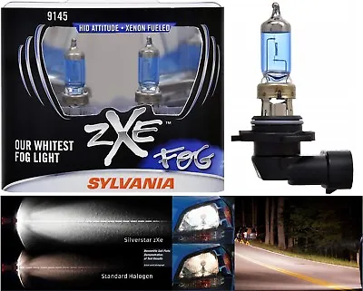 Sylvania Silverstar ZXE H10 9145 45W Two Bulbs Fog Light Upgrade Plug Play Lamp • $50